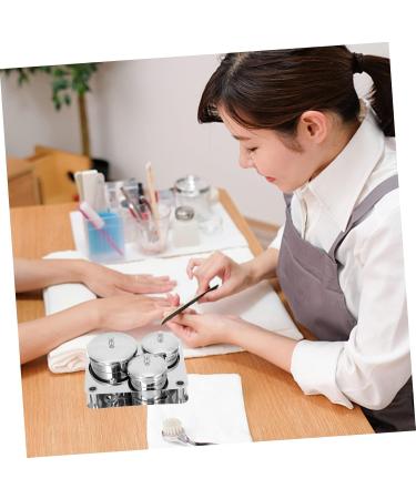 Beavorty Stainless Steel Manicure Mug Set - 4pcs Mini Dapping Dish for Nail Accessories Skin Care & Cleaning - 13x11cm Nail Studio Tools - Buy Online on GoSupps.com