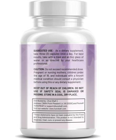 Kun Shafi Magnesium Complex with Magnesium Glycinate Malate, L-Threonate, Taurate, Orotate, Zinc,Aspartate, Copper Manganese & Vitamin D3 B6 Complex - 1Pack - Buy Online on GoSupps.com