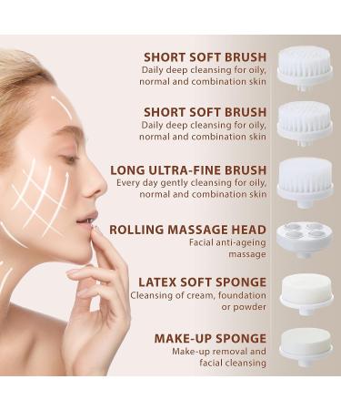 VISOFO 7in1 Facial Cleansing Brush Replacement Heads (6 Pack) - Buy Online on GoSupps.com