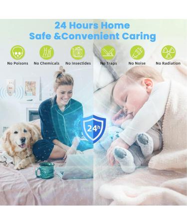 Ultrasonic Pest Repeller - Electronic Plug-in Repellent for Mosquitoes, Mice, Fleas, Spiders, Ants, Roaches - Safe for Humans & Pets - 6 Pack - Buy Online on GoSupps.com