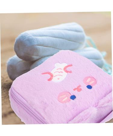 Gleavi 4-Piece Plush Storage Bag Set | Cute Decorative etui for Period Products | Perfect Teenage Girl Accessory | Rabbit Pocket Small Article Container - Buy Online on GoSupps.com
