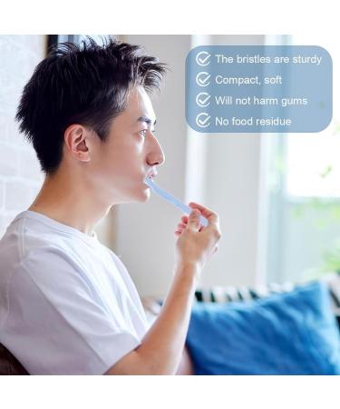 Dhweku Soft Bullet Tuft Toothbrush Set - 6 Interspace Brushes for Orthodontic Bridges & Detailed Cleaning - Buy Online on GoSupps.com