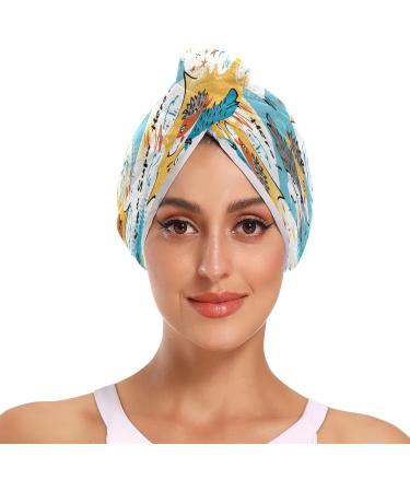 Super Hero Hedgehog Quick Dry Hair Cap Set | 2-Piece Absorbent Towel & Button Headband - Soft & Comfortable - Buy Online on GoSupps.com