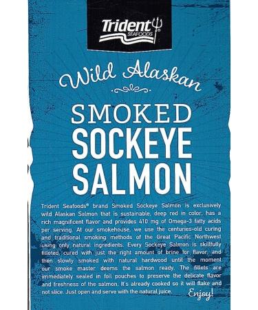 Trident Wild Alaskan Smoked Sockeye Salmon - 567g | Premium Quality 20 Oz Fillet - Buy Online on GoSupps.com