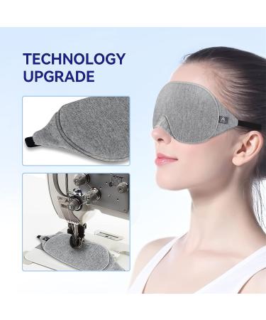 Mavogel Upgraded Luxury Cotton Sleep Mask - Adjustable Strap, Block Out Light, Soft Comfort, Travel Pouch and Earplugs Included - Buy Online on GoSupps.com