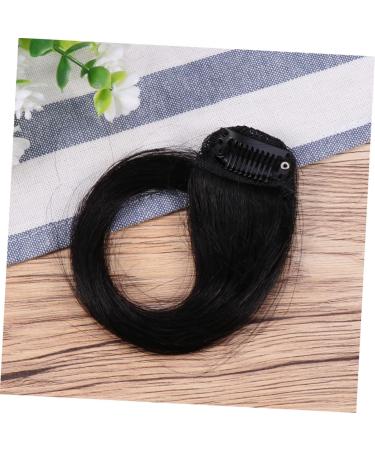 Angoily Front Hair Extensions Clip in Hair Extensions Fringe Bangs Clipper Grippers Bangs Hair Clip Gothic+mirror Wavy Girl Hair Clips Wave Wig Woman Wig Girls Wigs Both Sides Size 1 Black - Buy Online on GoSupps.com
