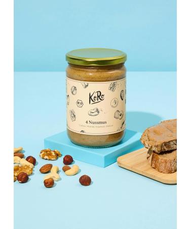  KoRo KoRo - Organic 4 Nut Butters made from Cashew Almond Hazelnut and Walnut 500g - Vegan - High in Fiber - 100% Nuts - No Additives - Buy Online on GoSupps.com