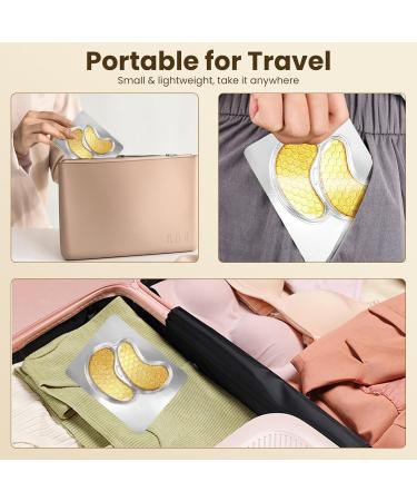 24K Gold Under Eye Patches Set 20 Pcs Collagen Gel Masks for Puffiness & Dark Circles Hydrating Eye Skin Care for Men & Women Travel Size Solution - Buy Online on GoSupps.com