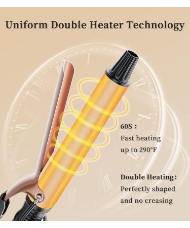 1 Inch Tourmaline Ceramic Curling Iron | Professional Curling Wand for Full Curls | Fast Heat Up & Dual Voltage for Travel - Buy Now - Buy Online on GoSupps.com