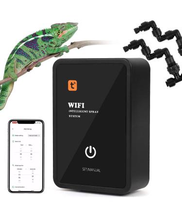 Reptile air humidifier WiFi Repile Mister Automatic with Timer Reptile Misting System for Terrariums Terrarium Mister with 360 adjustable fog jostles
