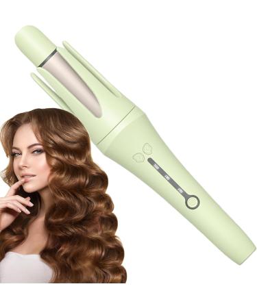 Automatic Curling Iron Rotating - Fast Heating Rotating Curler Detangling Curling Wand Ions Hair Iron Curler 3 Adjustable Temps Hair Crimper Waver Hair Tool for Most Hair Types 32MM Green - Buy Online on GoSupps.com