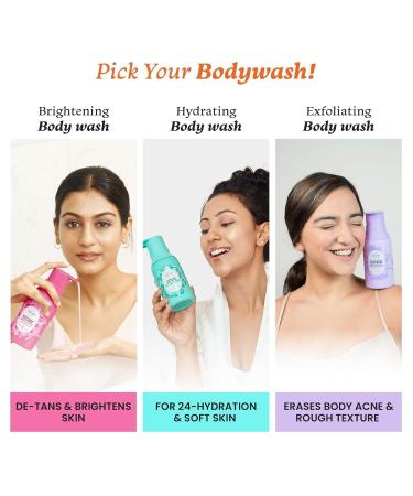 SOFTIZ Fox-Tale Exfoliating Body Wash With Zinc Pca|Reduces Body Acne Strawberry Skin |Smoothens Uneven Texture In 28 Days|Body Wash Men & Women|Exfoliating Shower Gel 2% | 250-Ml - Buy Online on GoSupps.com