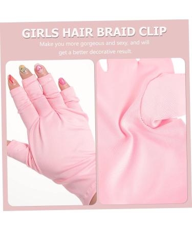 FRCOLOR 10 Pairs Nail Gloves Pink Gloves Uv Gloves Uv Manicure Gloves Uv Light Gloves Protective Gloves Uv Prevention Gloves Nail Art Hand Cover Manicure Tools Miss Polyester Protection - Buy Online on GoSupps.com
