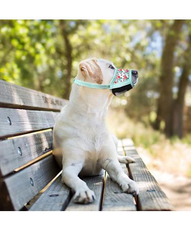 Heele Dog Muzzle - Soft Nylon Printing Muzzle for All Breeds | Breathable Air Mesh Design - International Shipping Available - Buy Online on GoSupps.com