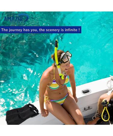 Amazqi Swim Fins - Adjustable Short Snorkel Fins for Diving & Snorkeling - Black ML/XL (Adult US Size 9-13) - Buy Online on GoSupps.com