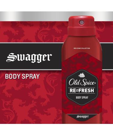 Old Spice Red Zone Swagger Men's Body Spray 3.75 oz - Long-lasting scent for confident men - Buy Online on GoSupps.com