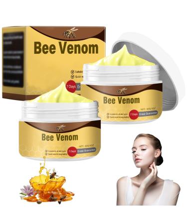 Lioatyo 2 Pcs Bee Venom Comprehensive Cream Professional Bee Venom Cream Natural Bee Venom Cream Bee Venom Skin Care Cream for All Skin Types