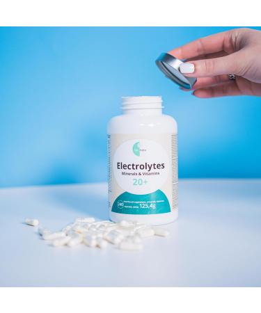 Go-Keto Electrolyte Mix - 180 Capsules | 24 Essential Electrolytes & Vitamins for Sports Fitness & Keto | Lactose-Free Gluten-Free - Buy Online on GoSupps.com