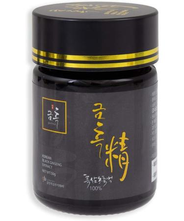 Black Korean Ginsenosides 50g 100% Natural Concentrated Extract - 45 Day Treatment - High Saponin Content 80 mg/g - Ginsenosides Rg1 Rb1 Rg3 6 mg/g. Reinforced with Ginsenosides Rg3 Rg5 and Rk1 - Buy Online on GoSupps.com