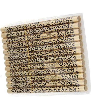 FRCOLOR Set 12pcs Waterproof Brow Pencil Eyebrow Pencil with Brush Iron Tube Eyebrow Powder Leopard Print - Buy Online on GoSupps.com