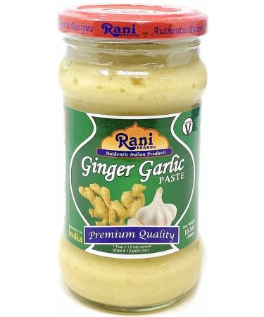 Rani Ginger Garlic Cooking Paste 10.5oz (300g) Glass Jar  Vegan | Gluten Free | NON-GMO | No Colors | Indian Origin Ginger Garlic 10.5 Ounce (Pack of 1)
