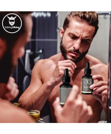 Striking Viking Vanilla Beard Oil - 100% Natural Beard Conditioner - 2 oz - Buy Online on GoSupps.com