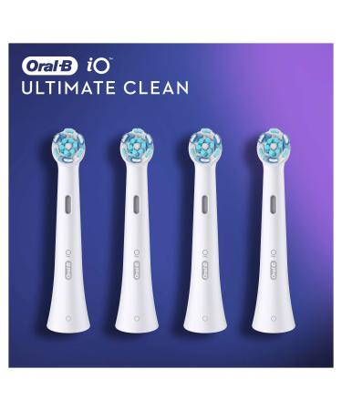 Oral-B iO Ultimate Clean Electric Toothbrush Head  Twisted & Angled Bristles for Deeper Plaque Removal  Pack of 4  Suitable for Mailbox  White 4 Count (Pack of 1) - Buy Online on GoSupps.com