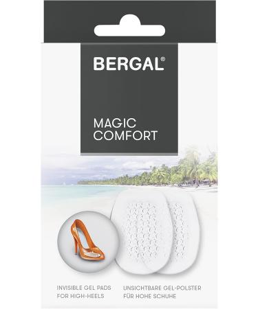 Bergal Magic Comfort Silikon-Pads - Thin Transparent Forefoot Gel Cushions for Women's Shoes | Self-Adhesive Non-Slip One-Size Comfort Pads - Buy Online on GoSupps.com