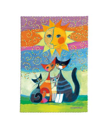 Fridolin glasses cleaning cloth Wachtmeister-Momenti di Felicita made of microfibre colourful 18 x 12.5 x 1 cm