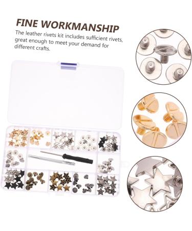 NUOBESTY 1 Box Five-Pointed Star Rivet Nail Accessories Studs for Leather Repair DIY Luggage Nails Suitcase - Buy Online on GoSupps.com