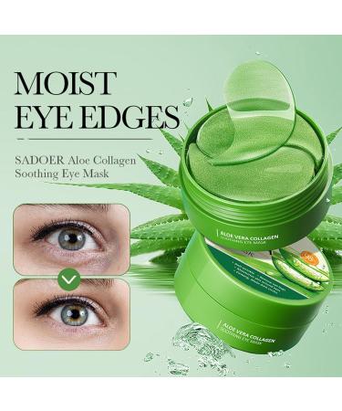 60 PCS Aloe Vera Under Eye Patches - Eliminate Dark Circles & Fine Lines | Hydrating Eye Masks with Natural Extracts for Youthful Skin - Buy Online on GoSupps.com