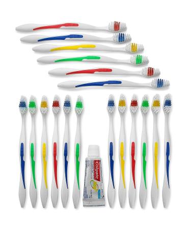Bulk Wholesale 150 Toothbrushes: Medium Soft Bristles, Individually Wrapped for Dental Care, Hotels, Travel - Disposable & Homeless Care - Buy Online on GoSupps.com