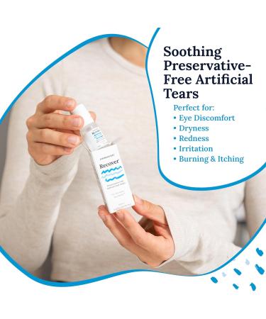 CorneaCare Recover: Eye Drops | Preservative Free Artificial Tears | Hydrating Eye Drops for Dry Eye Relief & Redness | Multi-dose Bottle (300 Drops) - Buy Online on GoSupps.com