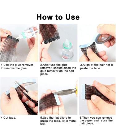 Hair Tape Hair Extension Tape Double Sided Tape for Hair Extensions Nano Hair Extension Adhesive Double-sided Hair Tape Beauty Tool - Buy Online on GoSupps.com
