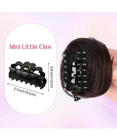 HOOJIH Messy Bun Hair Piece 2 PCS Space Buns Claw Clip Extensions - Natural Black Hair Accessories for Women - Buy Online on GoSupps.com