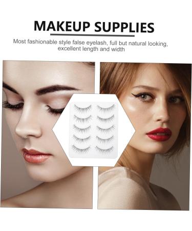FRCOLOR 5 Pairs Eyelashes Natural False Lashes Fluffy Volume Lashes Girl Makeup Eyelash Faux Lashes Fake Lashes Cosmetic Accessories Chemical Fiber 3d Elasticity Tool - Buy Online on GoSupps.com