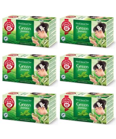 TEEKANNE Green Jasmine - Jasmine vert - Th vert au go t jasmin - 6 x 20 cm (Dekond gift)