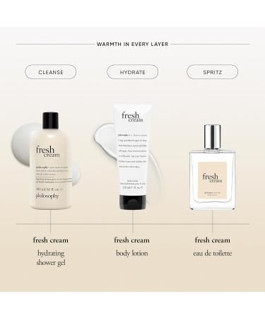 philosophy fresh cream shower gel - with notes of vanilla heliotrope & tonka bean - 16 fl oz 16 Fl Oz (Pack of 1) - Buy Online on GoSupps.com