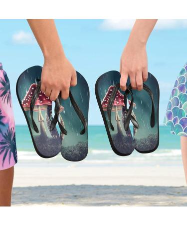 Shop Mnsruu Cute Animal Owl Mushroom Flip Flops - Stylish XXL Slippers for Men & Women | Ideal for Home Spa & Travel - Buy Online on GoSupps.com