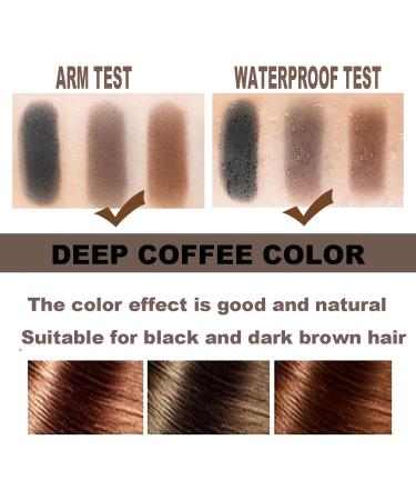 Instantly Hairline Shadow Dark Brown Hairline Powder Root Touch Up Hair Powder Quick Cover Grey Hair Root Concealer Eyebrows & Beard Line Waterproof&Sweatproof Hair Touch-Up for Women and Men - Buy Online on GoSupps.com