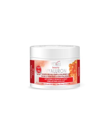 Hyaluron Retinol Caviar and Red-Grape Anti-Wrinkle Lifting Day and Night Cream - Anti-Aging Face Moisturizer with Hyaluronic Acid fo Ages 50 to 65+ (50ml)