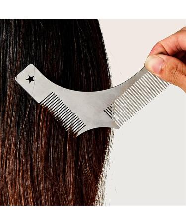 BbteK Combing Brush for Men and Women Beard Comb Styling Finishing Tool Creative Trimming Beard Can Be Used with Razor for Beard and Facial Cleaning Men's Home Use Barber Comb Comb for Curly Hair Comb - Buy Online on GoSupps.com