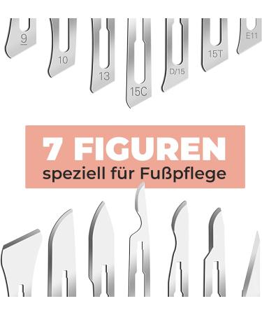 14x Foot Care Scalpel Blades Set Kosmetex Podology & Swann Morton Mix for Callus & Corn Removal - Buy Online on GoSupps.com
