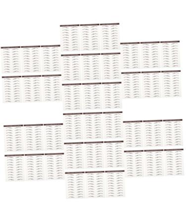 Healeved 42 Pcs Eyebrow Stickers Instant Transfer Eyebrows 3d Eyebrows Stickers Fake Eyebrows Hair Soy Ink