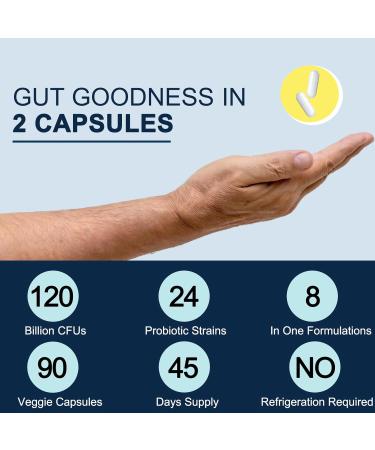 Probiotics for Men Digestive Health 120 Billion CFUs Mens Probiotic with Digestive Enzymes & Prebiotics & Saw Palmetto & Cranberry for Gut Prostate & Urinary Tract Health Shelf Stable 90 Capsules 90 Count (Pack of 1) - Buy Online on GoSupps.com