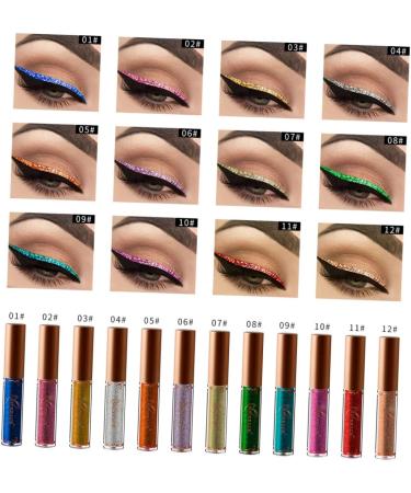 FOMIYES 2pcs Eyeshadow Metallic Eyeliner Pearlescent Liquid Eyeliner Clothing Set Miss Cosmetic Flash 1 count (Pack of 1) 10x2pcs - Buy Online on GoSupps.com