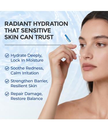 SKINERSE Intensive Repair Serum 15%Hyaluronic Acid for Sensitive Skin Anti Aging Ultra Hydrating Serum for Face Calming Barrier Repair Redness Relief with Ceramides Centella 30Vials Daily Travel Care - Buy Online on GoSupps.com