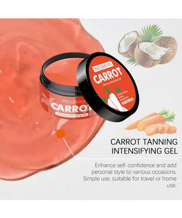 Carrot Tanning Cream - Sunbed Tanning Accelerator Deep Moisturizing Natural Tanned Glow Outdoor Sunbathing Beach Essentials Holiday Essentials for Women - Buy Online on GoSupps.com