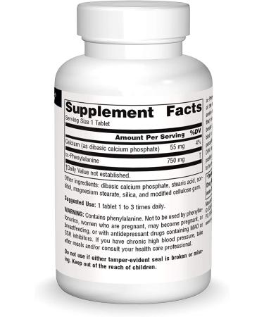 Source Naturals DLPA 750 mg - Mood & Energy Support - 60 Tablets - Buy Online on GoSupps.com