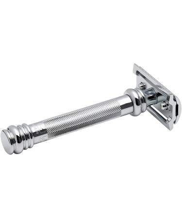 Merkur Heavy Duty Long Barber Pole Safety Razor - Chrome Finish | Premium Quality - Buy Online on GoSupps.com